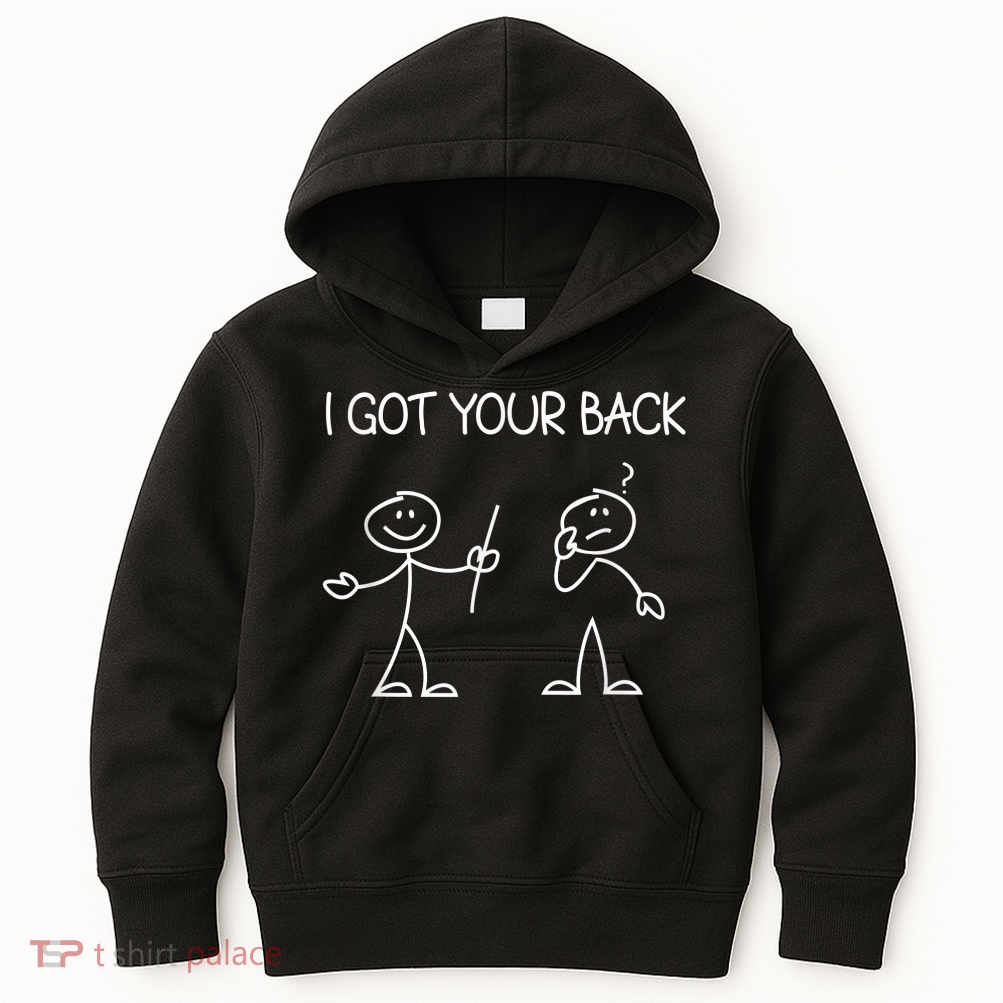 I Got Your Back Stick Figure Kids Hoodie