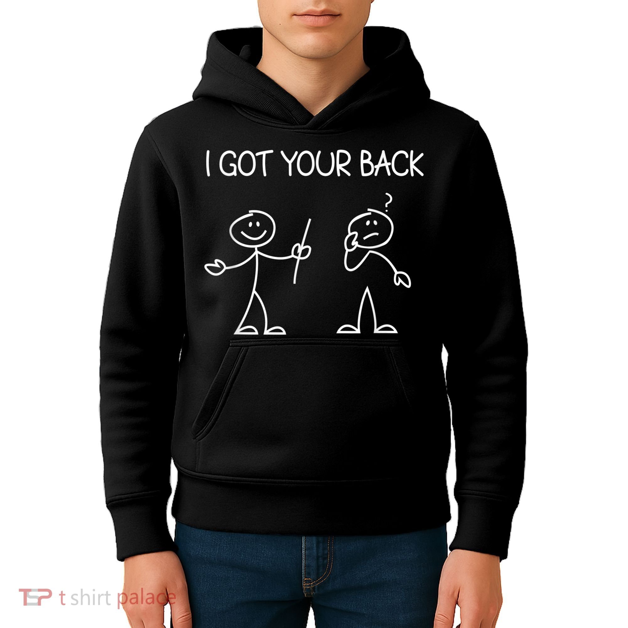 I Got Your Back Stick Figure Kids Hoodie