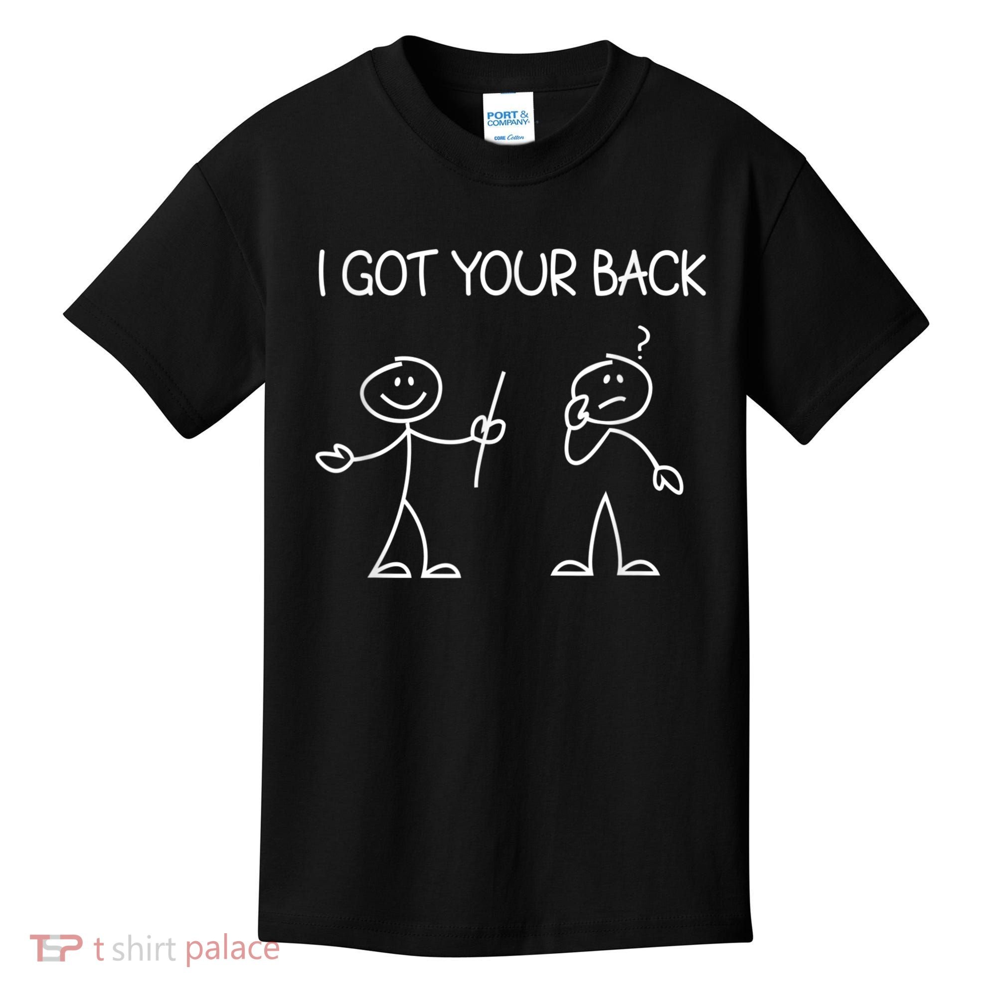 I Got Your Back Stick Figure Kids T-Shirt