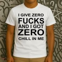 I Give Zero Fucks And I Got Zero Chill In Me T-Shirt thumb 3