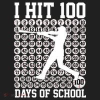 I Hit 100 Days Of School 100th Day Baseball Tumbler thumb 3