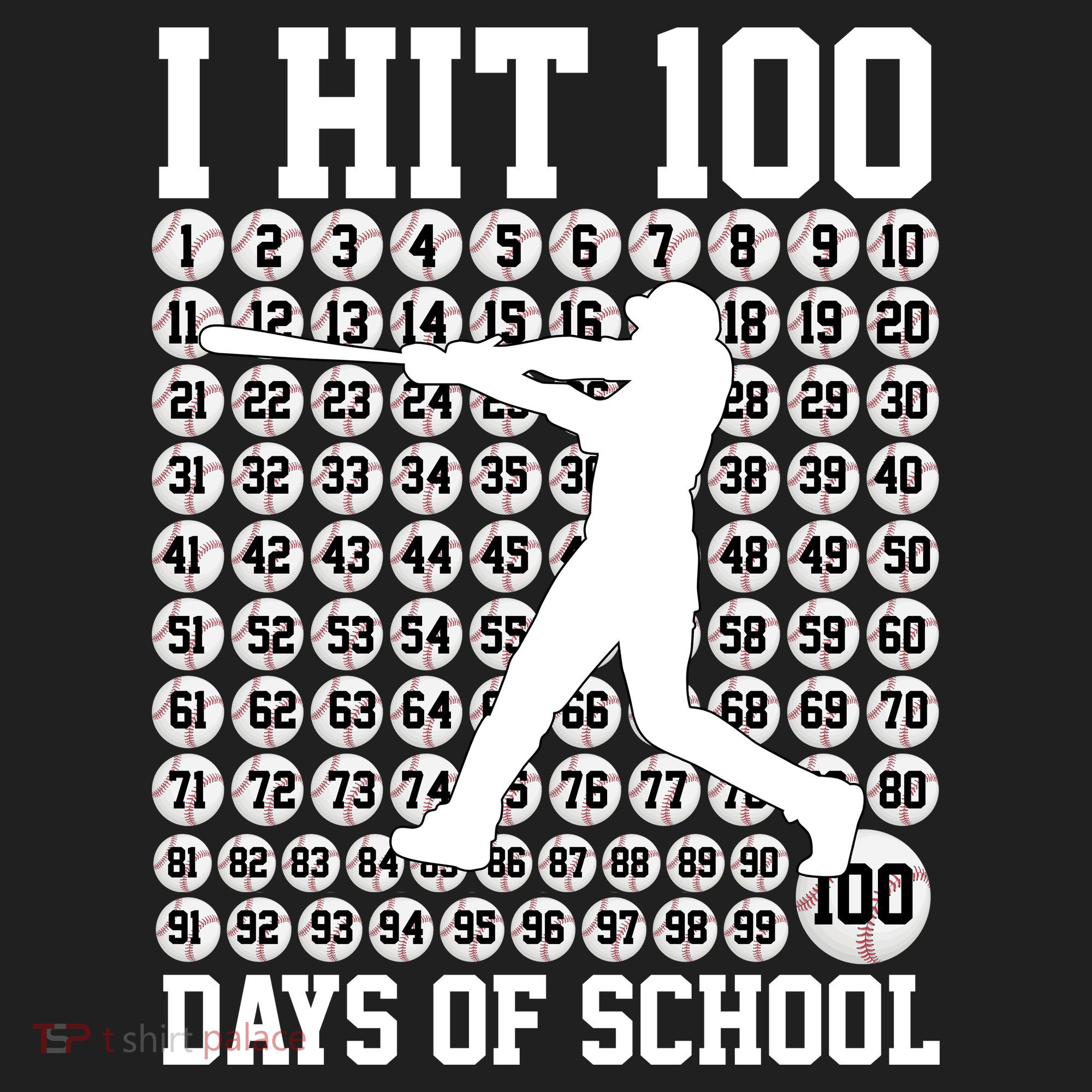 I Hit 100 Days Of School 100th Day Baseball Tumbler