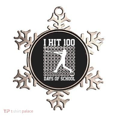 I Hit 100 Days Of School 100th Day Baseball Ornament