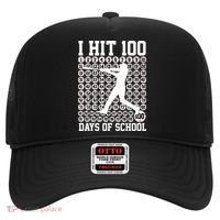 I Hit 100 Days Of School 100th Day Baseball Hat thumb 0