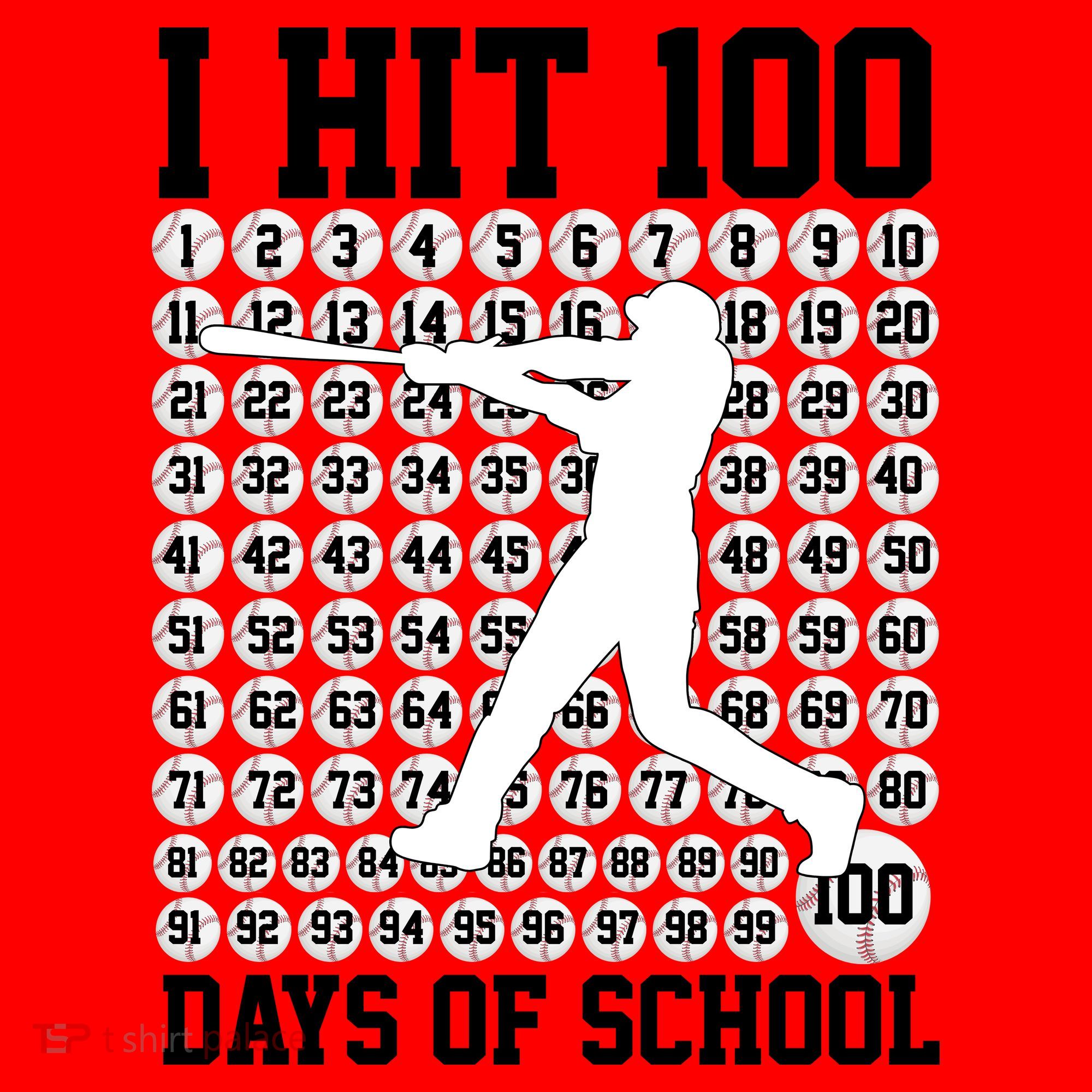 I Hit 100 Days Of School 100th Day Baseball Santa Hat