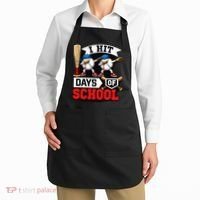 I Hit 100 Days Of School 100th Day Baseball Apron thumb 2