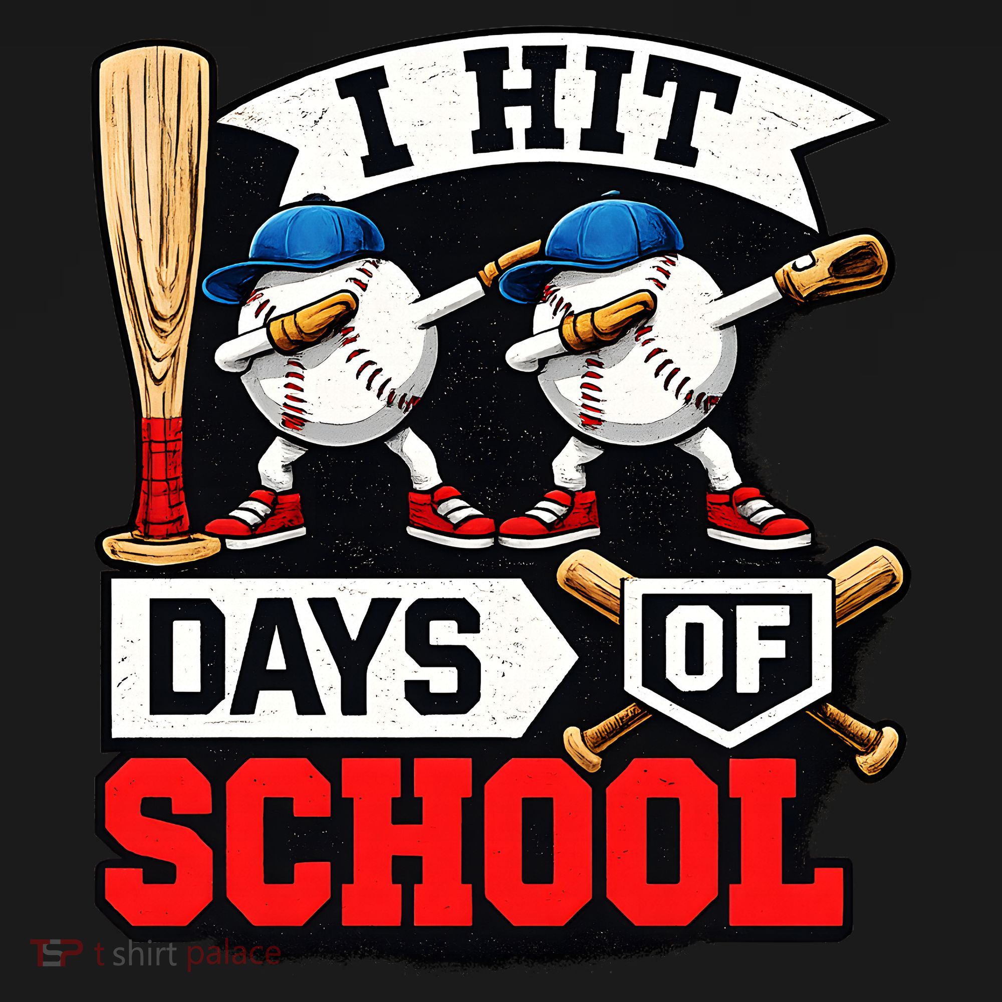 I Hit 100 Days Of School 100th Day Baseball Women's Hoodie