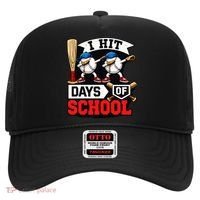 I Hit 100 Days Of School 100th Day Baseball Hat thumb 0