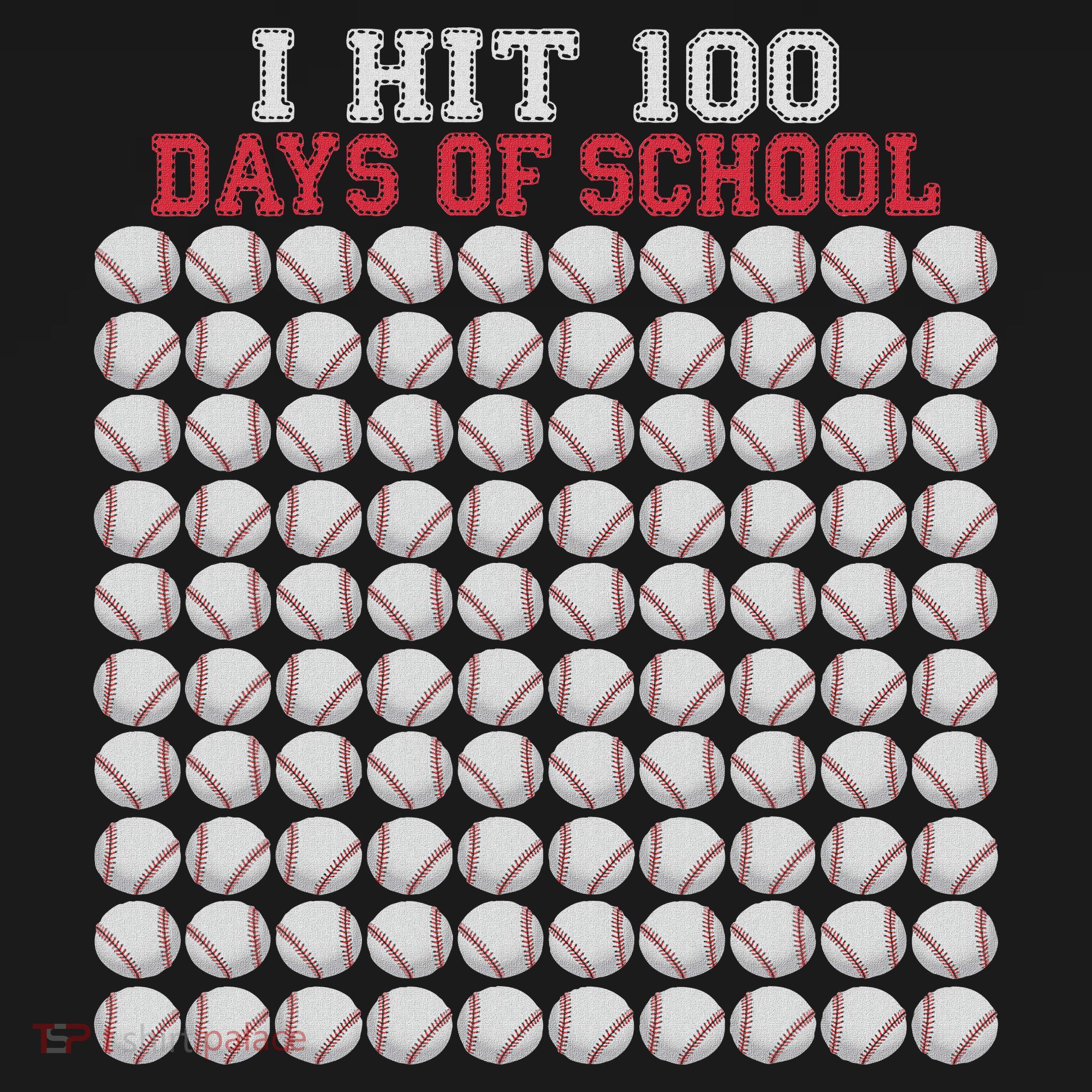 I Hit 100 Days Of School Baseball Bat 100th Day Of School Women's Hoodie