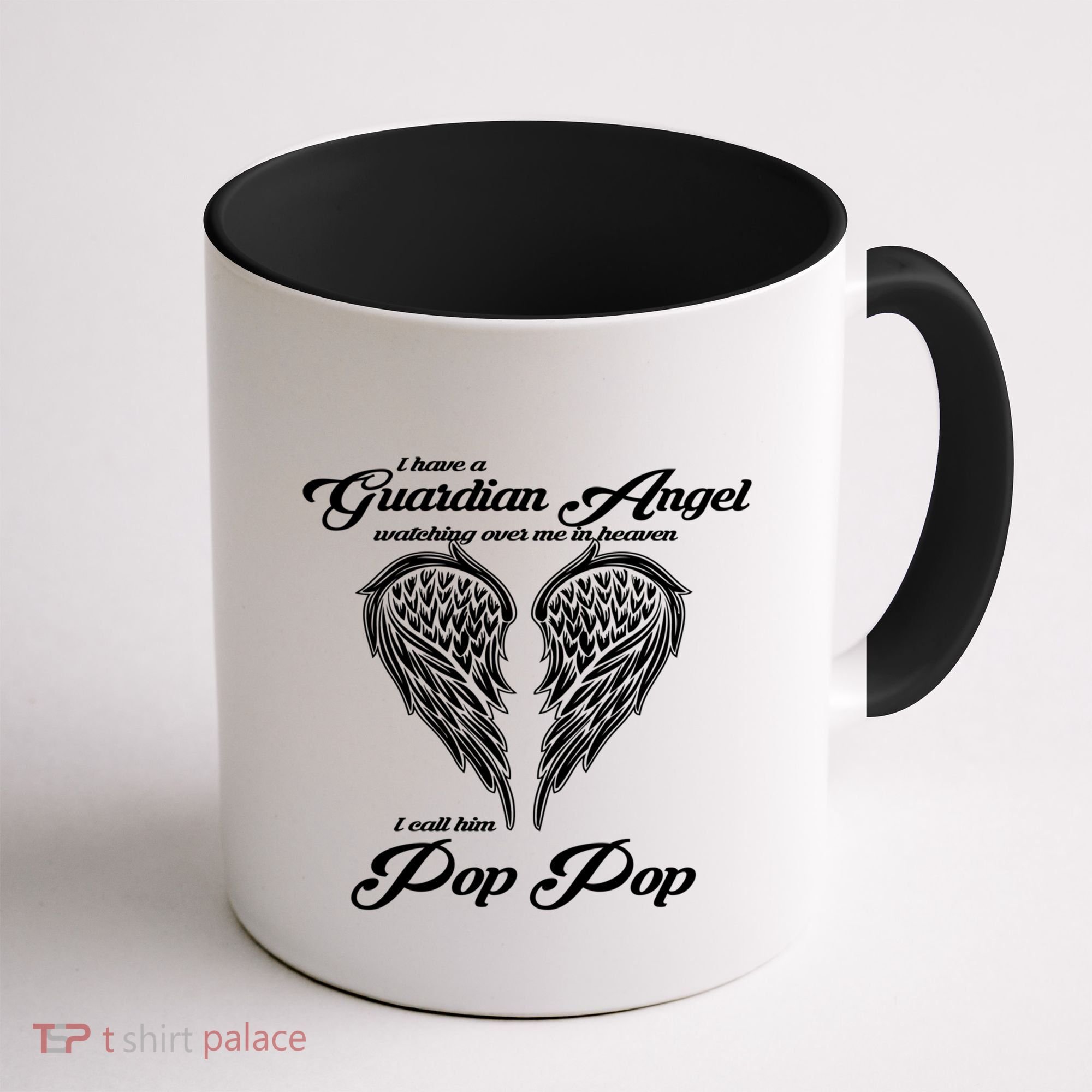 I Have A Guardian Angel In Heaven I Call Him Pop Pop Gift Coffee Mug