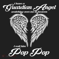 I Have A Guardian Angel In Heaven I Call Him Pop Pop Gift Hat thumb 2