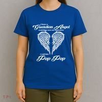 I Have A Guardian Angel In Heaven I Call Him Pop Pop Gift T-Shirt thumb 4