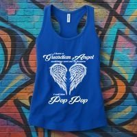 I Have A Guardian Angel In Heaven I Call Him Pop Pop Gift Women's Tank Top thumb 3