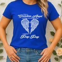 I Have A Guardian Angel In Heaven I Call Him Pop Pop Gift Women's T-Shirt thumb 2