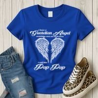 I Have A Guardian Angel In Heaven I Call Him Pop Pop Gift Women's T-Shirt thumb 3
