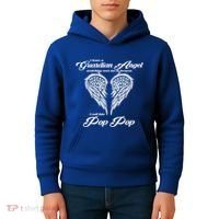 I Have A Guardian Angel In Heaven I Call Him Pop Pop Gift Kids Hoodie thumb 4