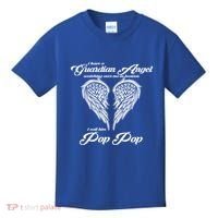I Have A Guardian Angel In Heaven I Call Him Pop Pop Gift Kids T-Shirt thumb 0
