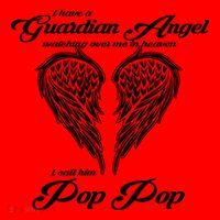 I Have A Guardian Angel In Heaven I Call Him Pop Pop Gift Santa Hat thumb 1