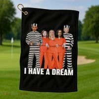 I Have A Dream Funny Golf Towel thumb 1