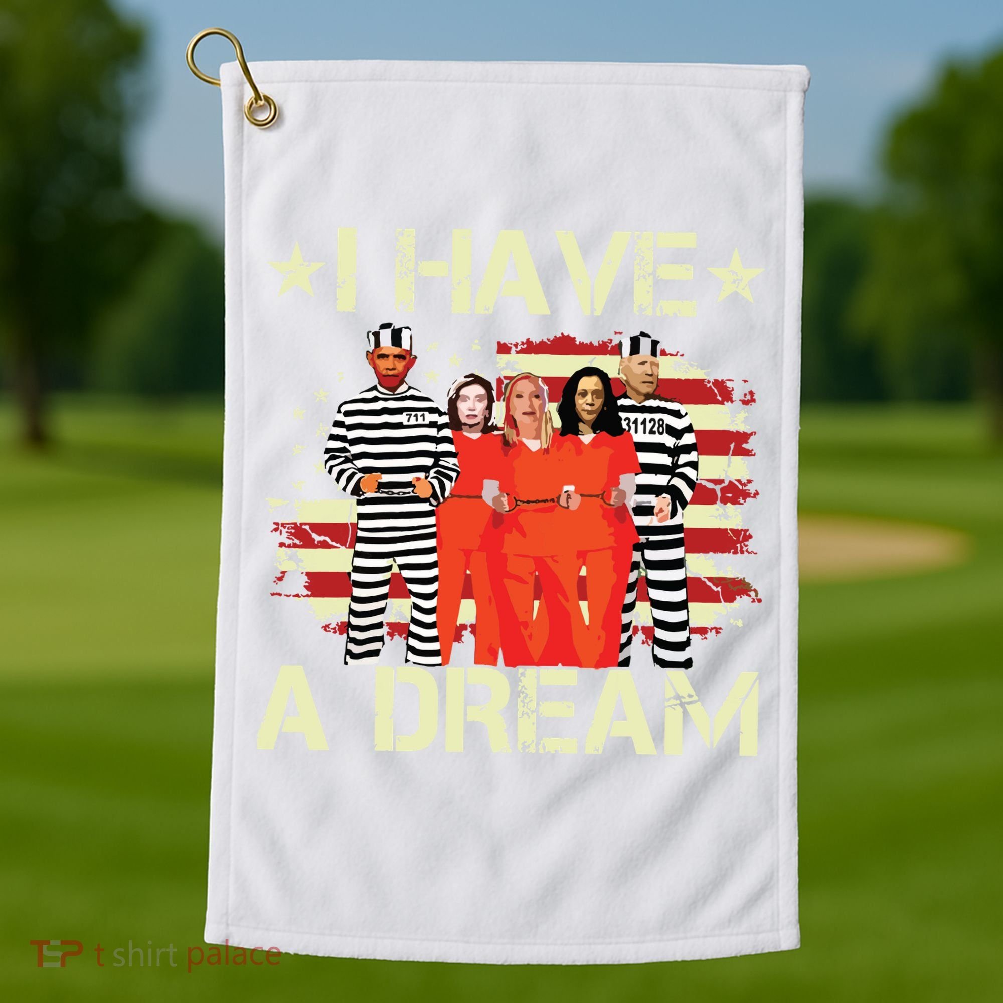 I Have A Dream Funny Biden Golf Towel