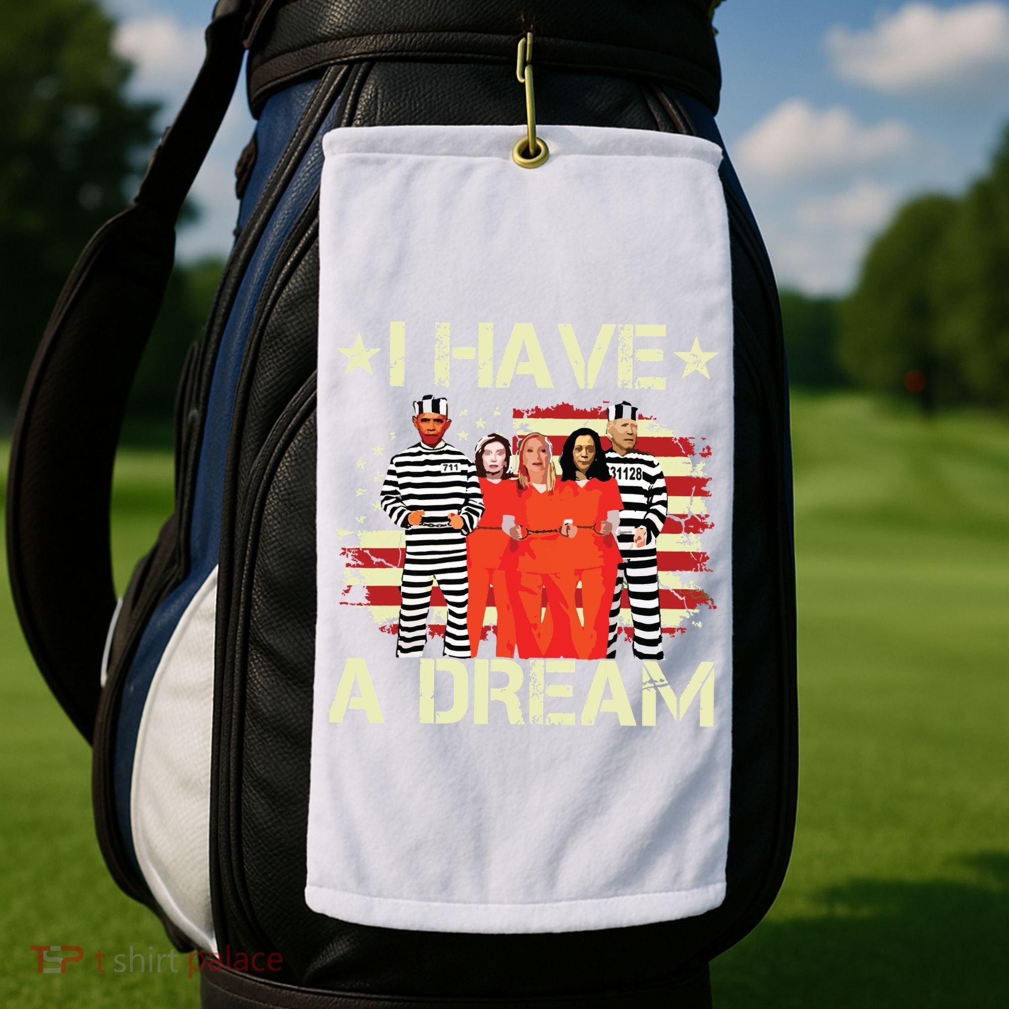 I Have A Dream Funny Biden Golf Towel