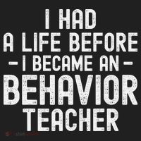 I Had A Life Before I Became A Behavior Teacher Therapist Golf Towel thumb 3