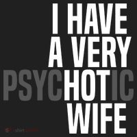 I Have A Very Psychotic Hot Wife Funny Husband Gift Golf Towel thumb 3