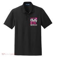 I Have A Shitty Titty But I Will Survive Breast Cancer Dry Zone Grid Polo thumb 0