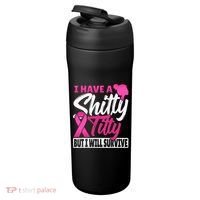 I Have A Shitty Titty But I Will Survive Breast Cancer 24oz Duet Stainless Steel Tumbler thumb 3