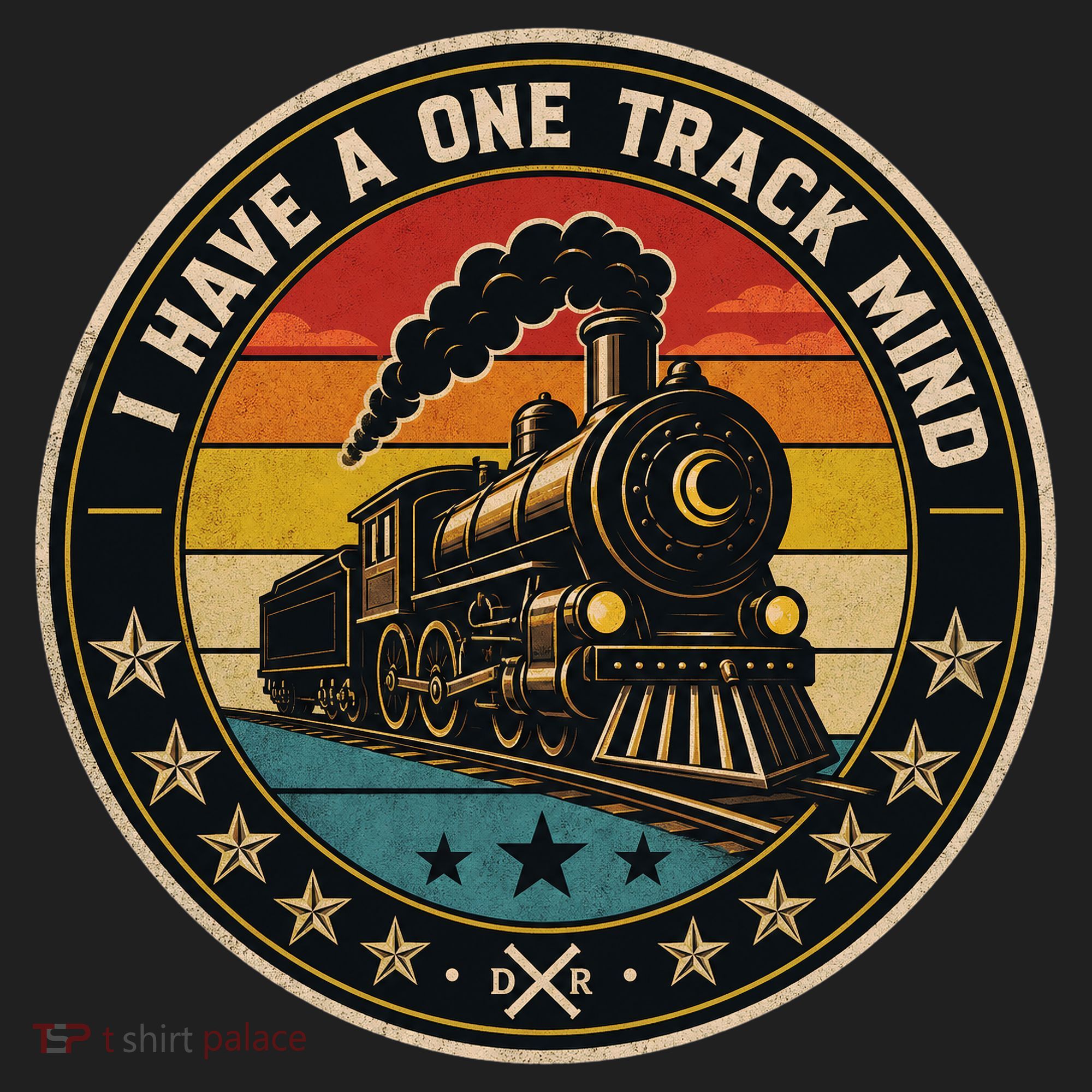 I Have A One Track Mind Train Engine Railroad Funny Women's Sweatshirt