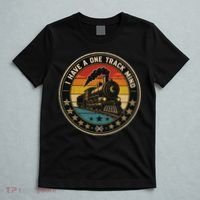 I Have A One Track Mind Train Engine Railroad Funny T-Shirt thumb 5