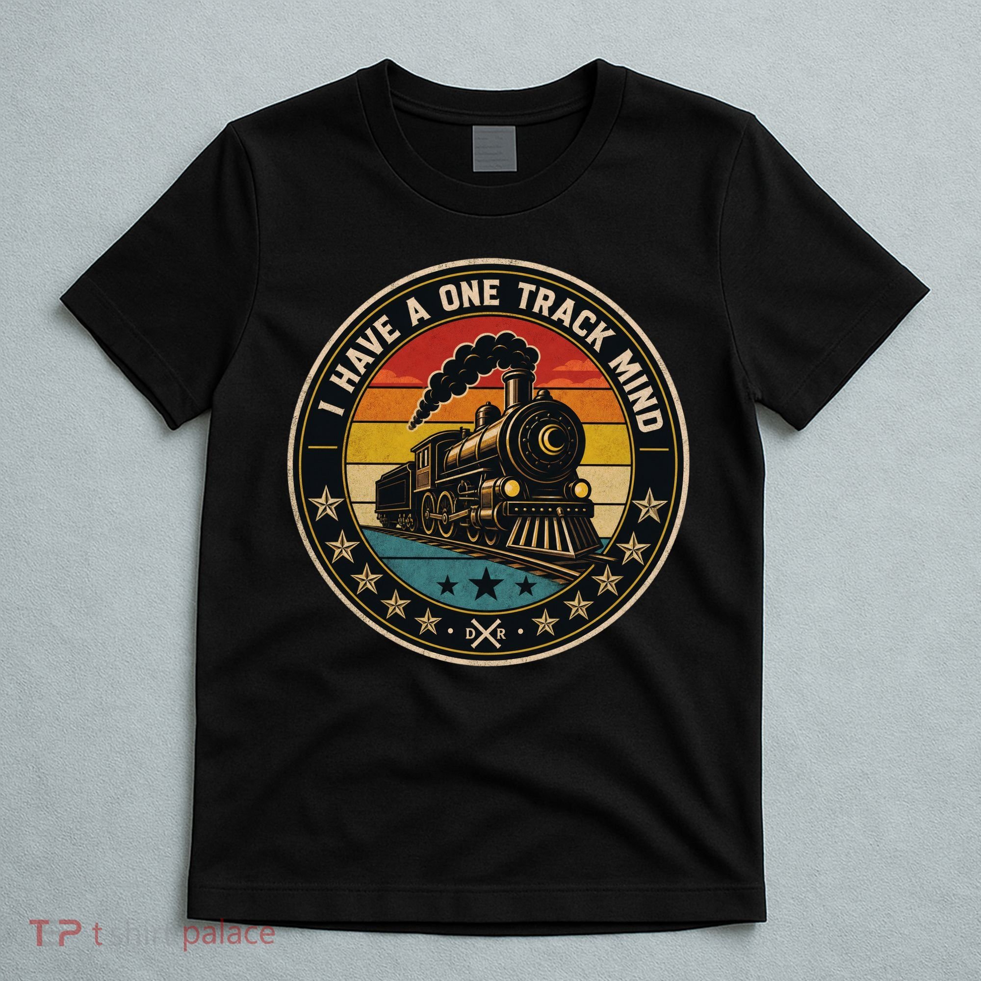I Have A One Track Mind Train Engine Railroad Funny T-Shirt