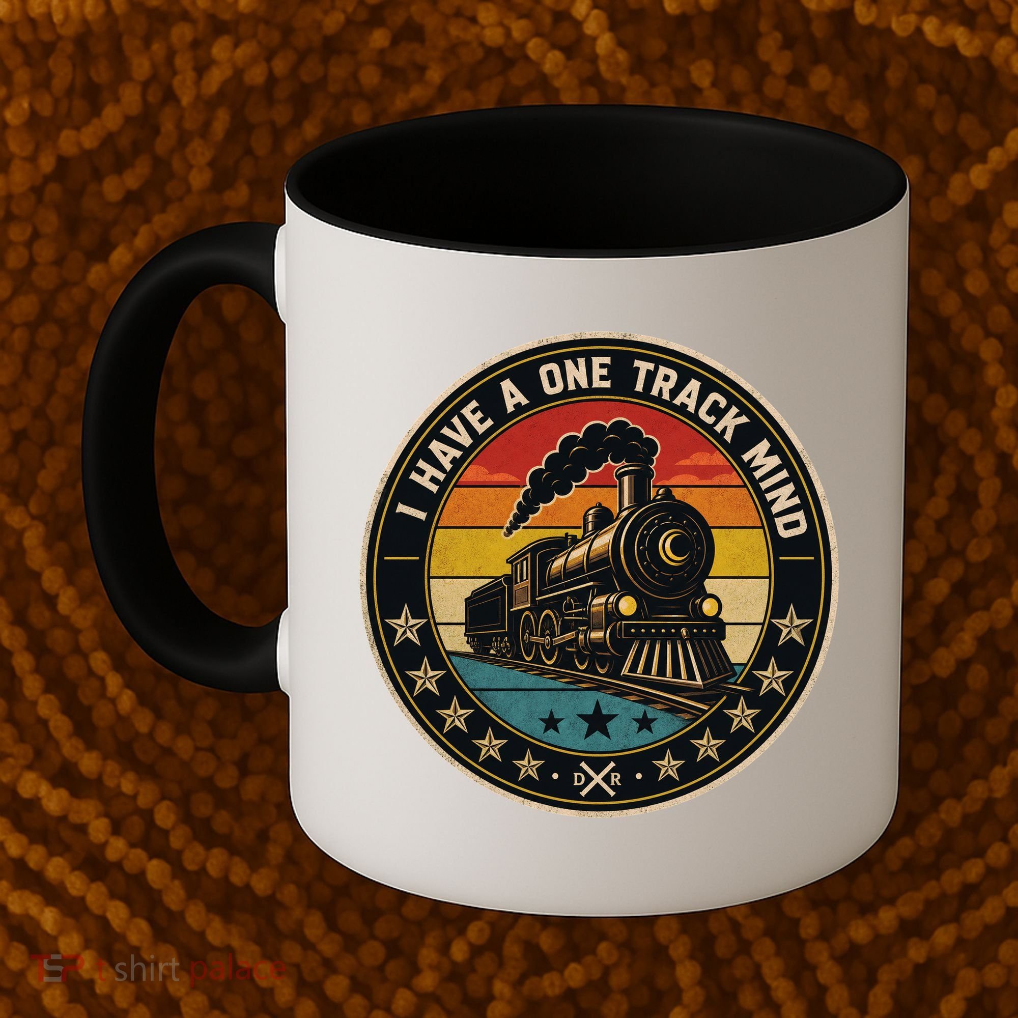 I Have A One Track Mind Train Engine Railroad Funny Coffee Mug