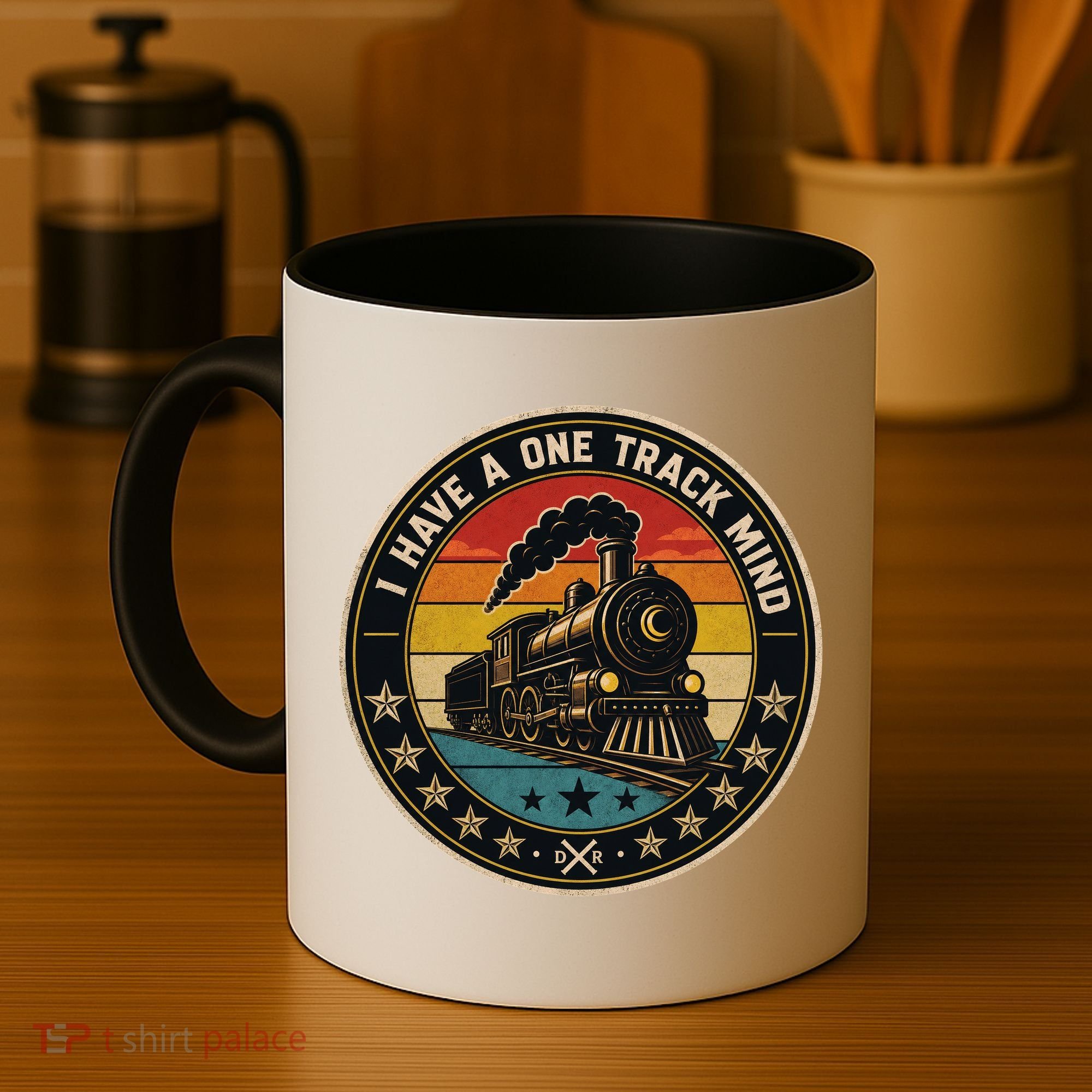 I Have A One Track Mind Train Engine Railroad Funny Coffee Mug