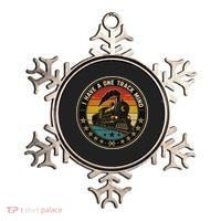 I Have A One Track Mind Train Engine Railroad Funny Ornament thumb 0