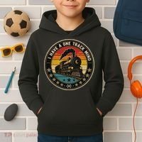 I Have A One Track Mind Train Engine Railroad Funny Kids Hoodie thumb 2