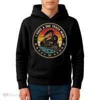 I Have A One Track Mind Train Engine Railroad Funny Kids Hoodie thumb 4