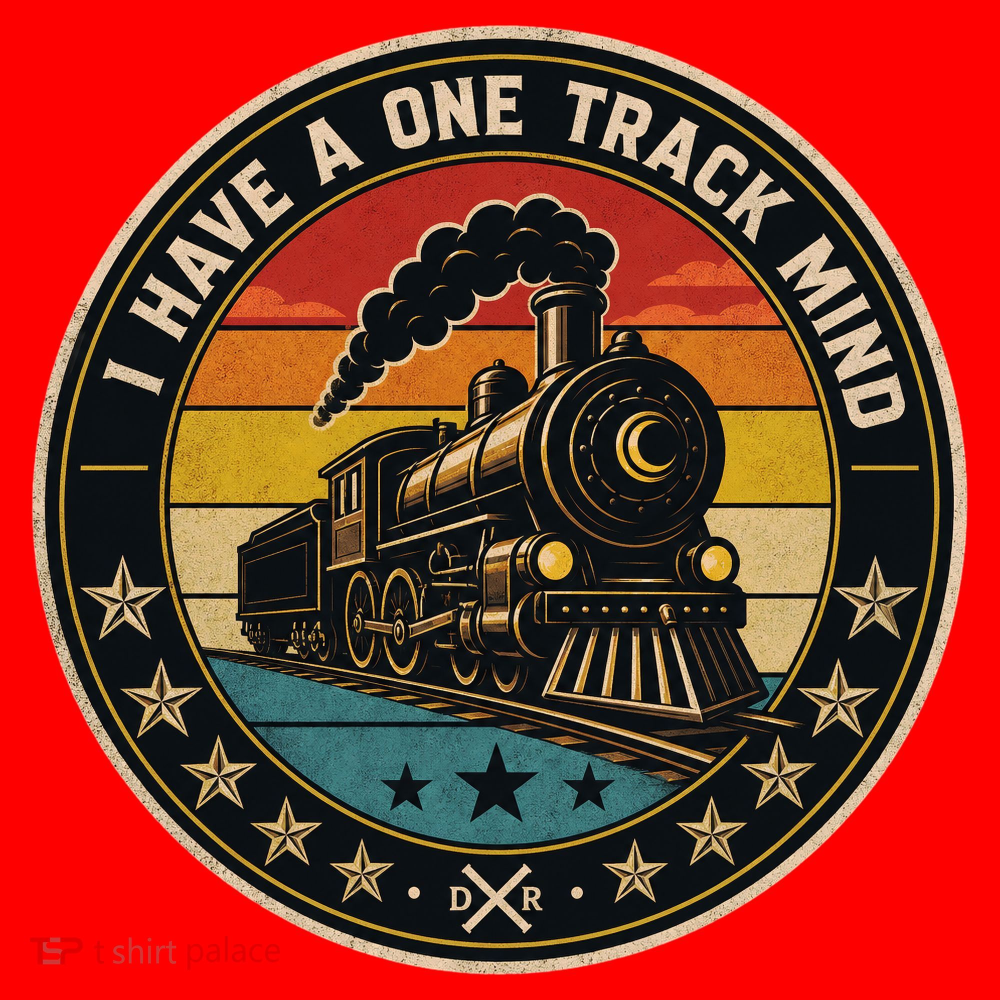 I Have A One Track Mind Train Engine Railroad Funny Santa Hat