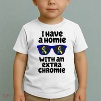 I Have A Homie With An Extra Chromie Down Syndrome Toddler T-Shirt thumb 2