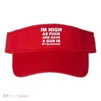 Im High As Fuck And Have A Gun In My Backpack Visor thumb 0