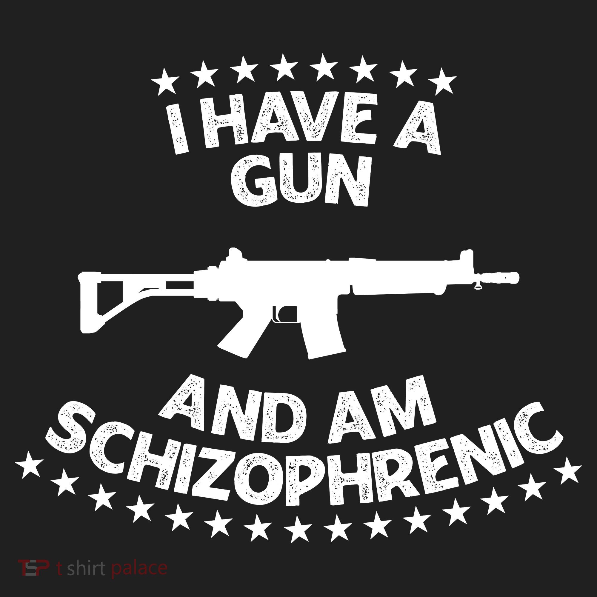 I Have A Gun And Am Schizophrenic Shirt Gun Lovers Beanie