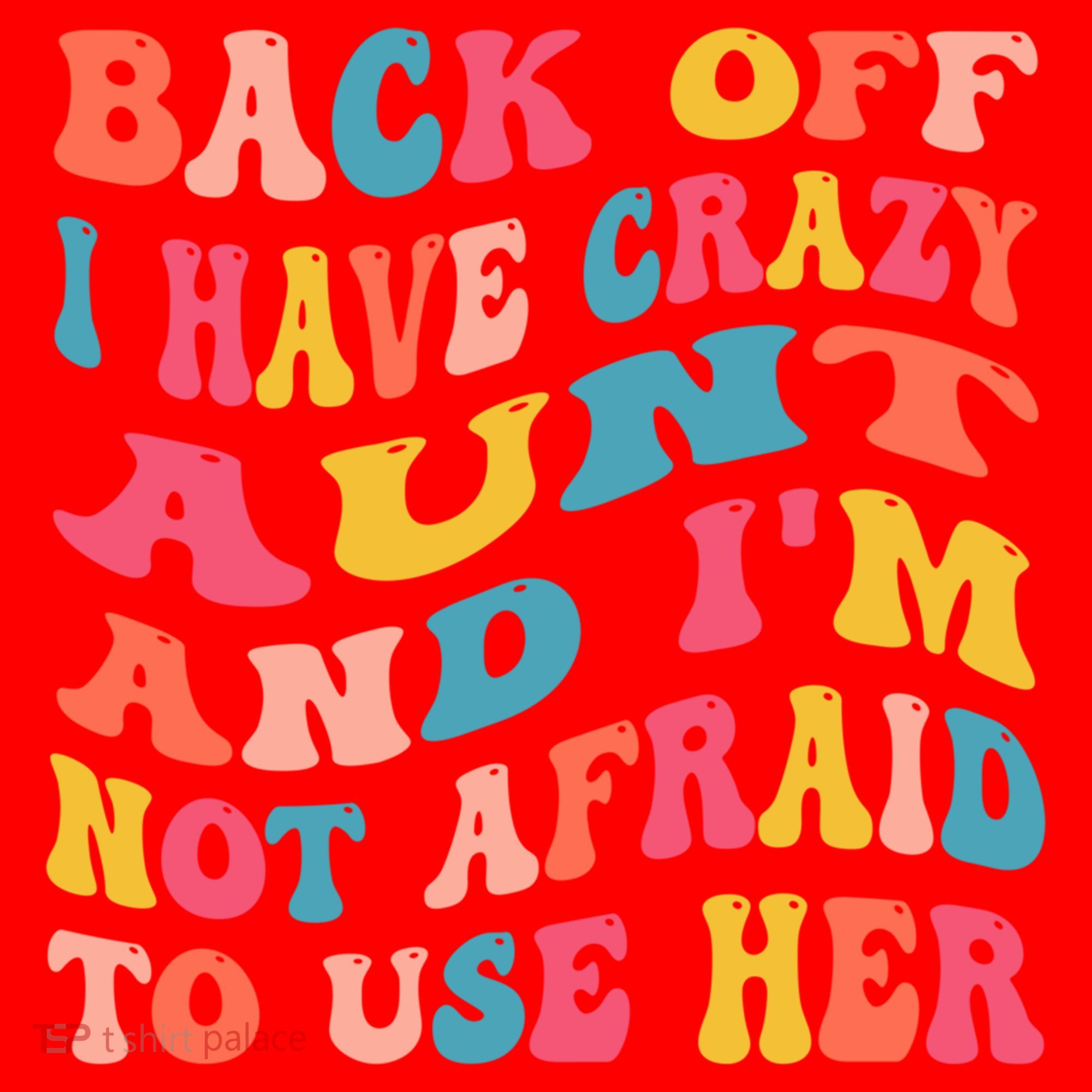 I Have A Crazy Aunt Not Afraid To Use Her Groovy Aunt Nephew Gift Santa Hat