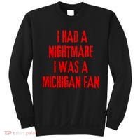 I Had A Nightmare I Was A Michigan Fan Sweatshirt thumb 0