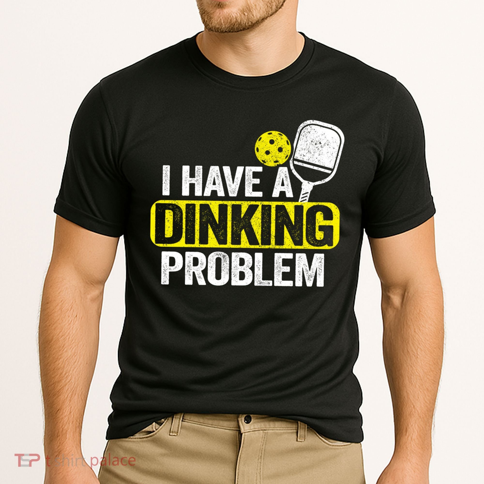 I Have A Dinking Problem Pickle Ball Jokes Funny Pickleball Cool Gift Cooling Performance Crew T-Shirt