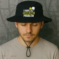 I Have A Dinking Problem Pickle Ball Jokes Funny Pickleball Cool Gift Bucket Hat thumb 2