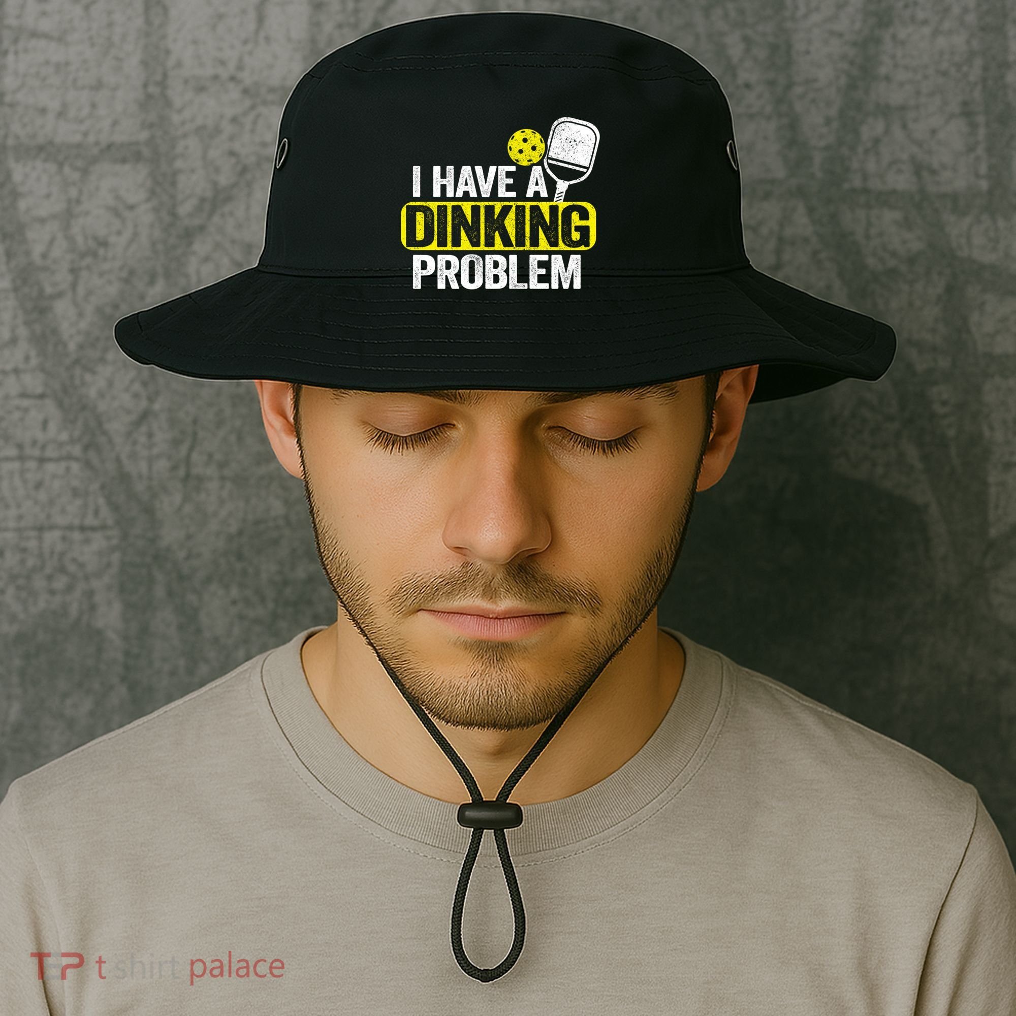 I Have A Dinking Problem Pickle Ball Jokes Funny Pickleball Cool Gift Bucket Hat