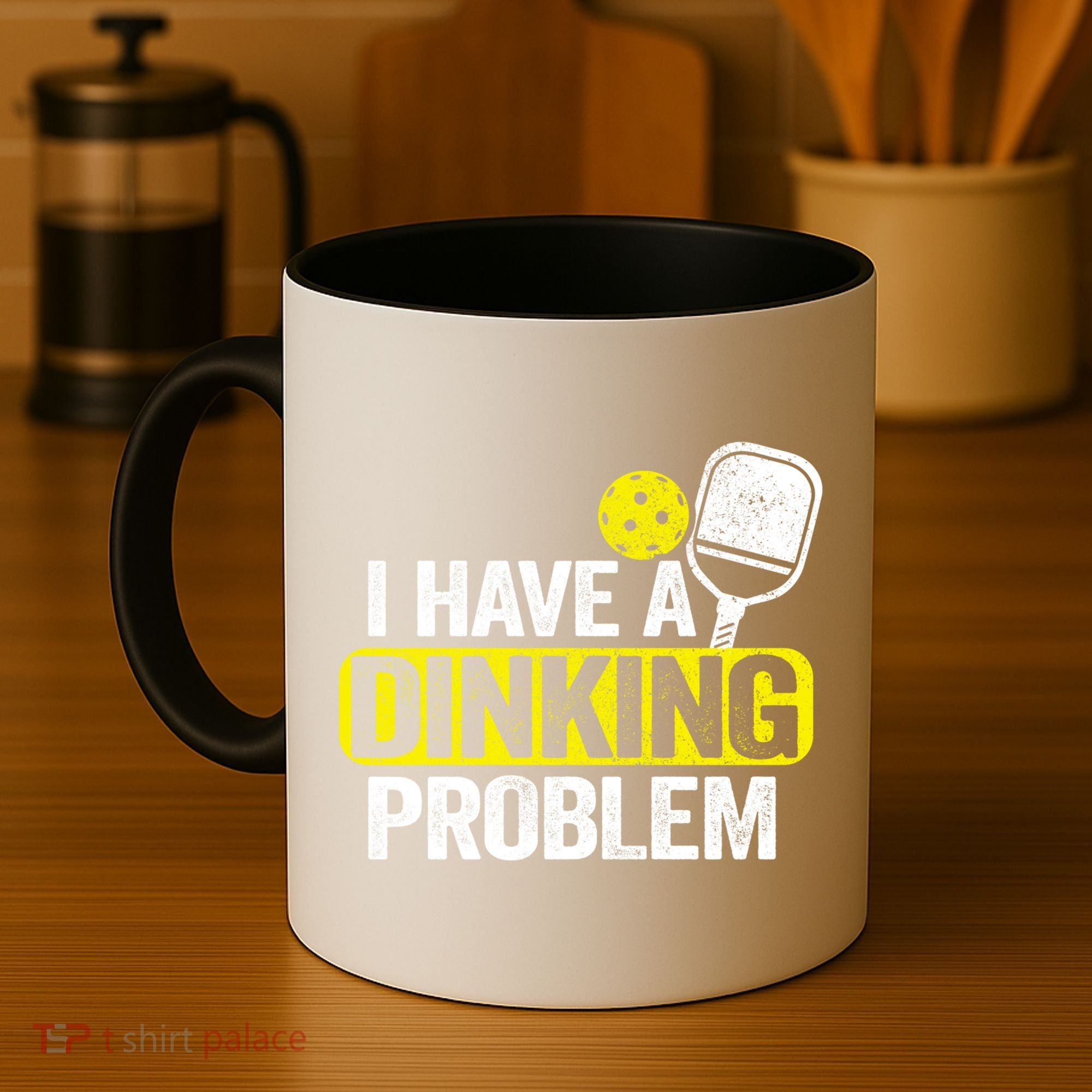 I Have A Dinking Problem Pickle Ball Jokes Funny Pickleball Cool Gift Coffee Mug