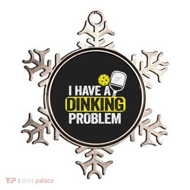 I Have A Dinking Problem Pickle Ball Jokes Funny Pickleball Cool Gift Ornament