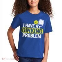 I Have A Dinking Problem Pickle Ball Jokes Funny Pickleball Cool Gift Kids T-Shirt thumb 2