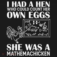 I Had A Hen Who Could Count Her Own Eggs Funny Chicken Lover Ornament thumb 1